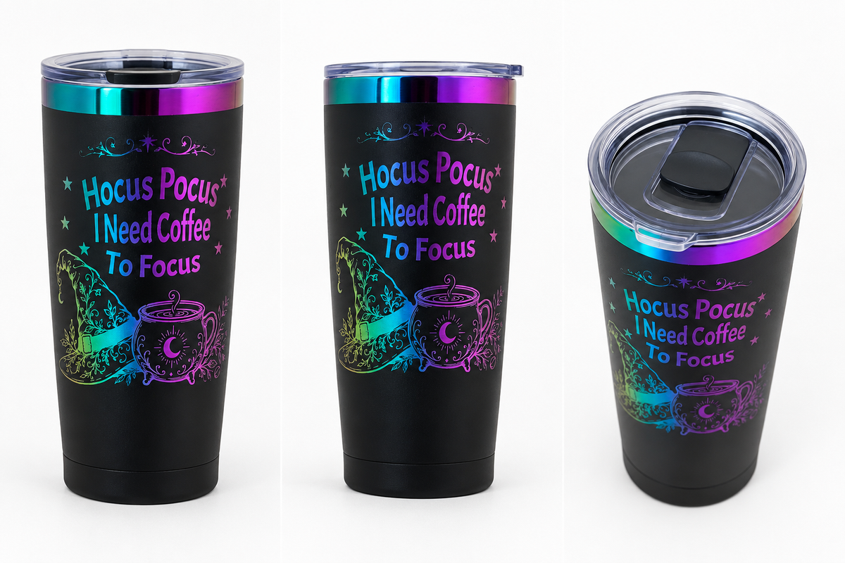 Hocus Pocus, I Need Coffee to Focus Tumbler