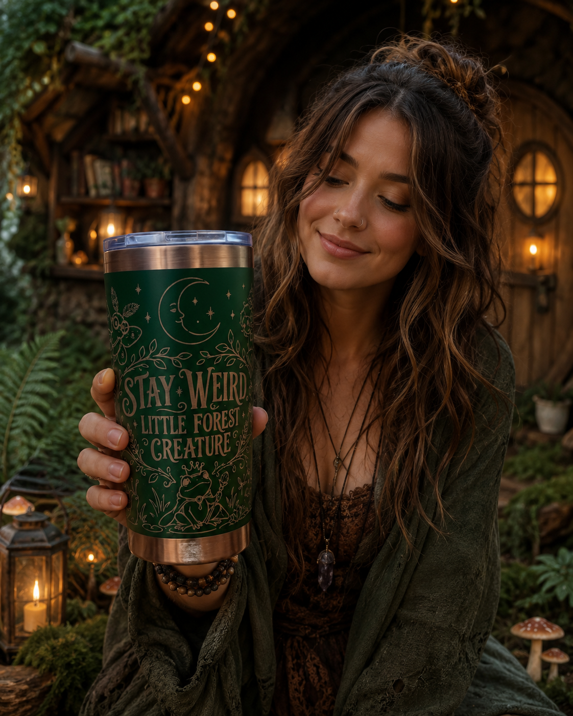 Stay Weird, Little Forest Creature Tumbler